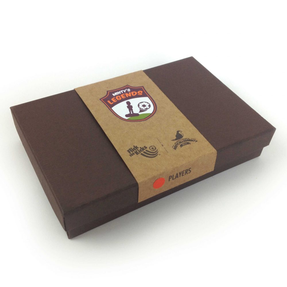 Minty's Legends - Players bespoke packaging