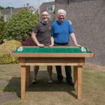 Gareth and Tom with a Premiership Edition Table- FlickForKicks Makers