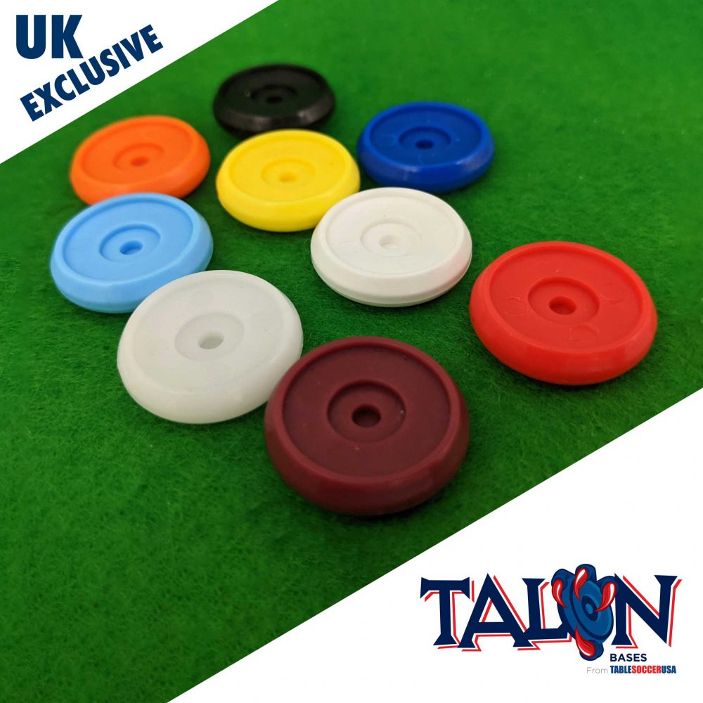 Talon bases from Table Soccer USA, available exclusively in the UK from FlickForKicks